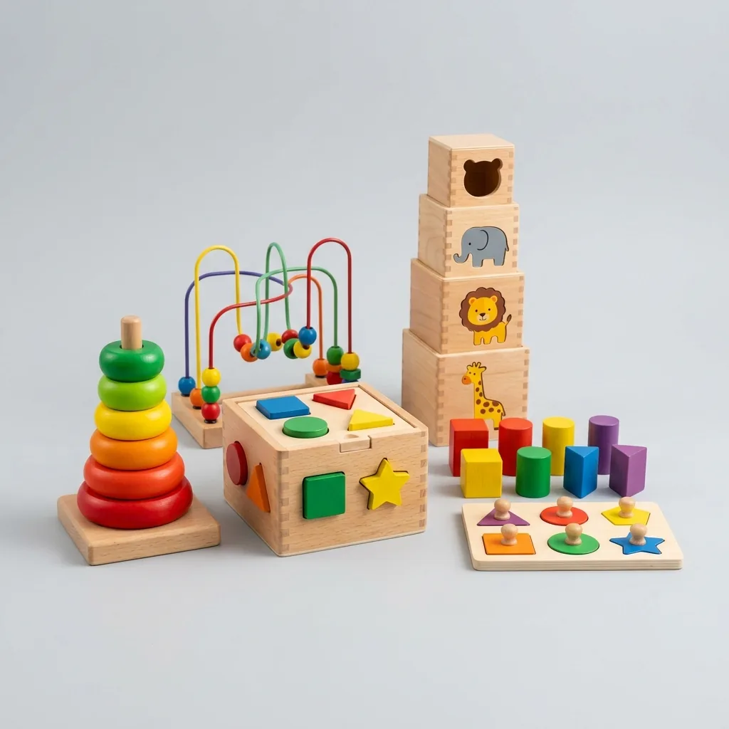 Location de jeux en bois et matériel Montessori à Cagliari
