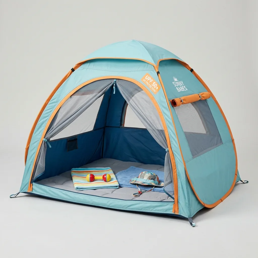 Location de tente de plage pop-up UV50+ pour bébé à Cagliari